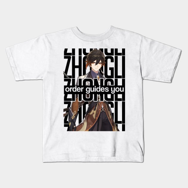 ZHONGLI order guides you Genshin Impact Kids T-Shirt by chris28zero